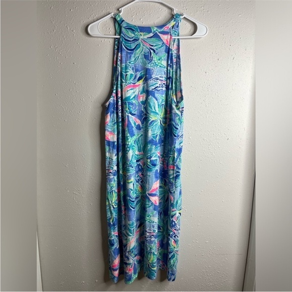 Lilly Pulitzer Shay Ruffle Tank Top Summer Dress L - Picture 3 of 5